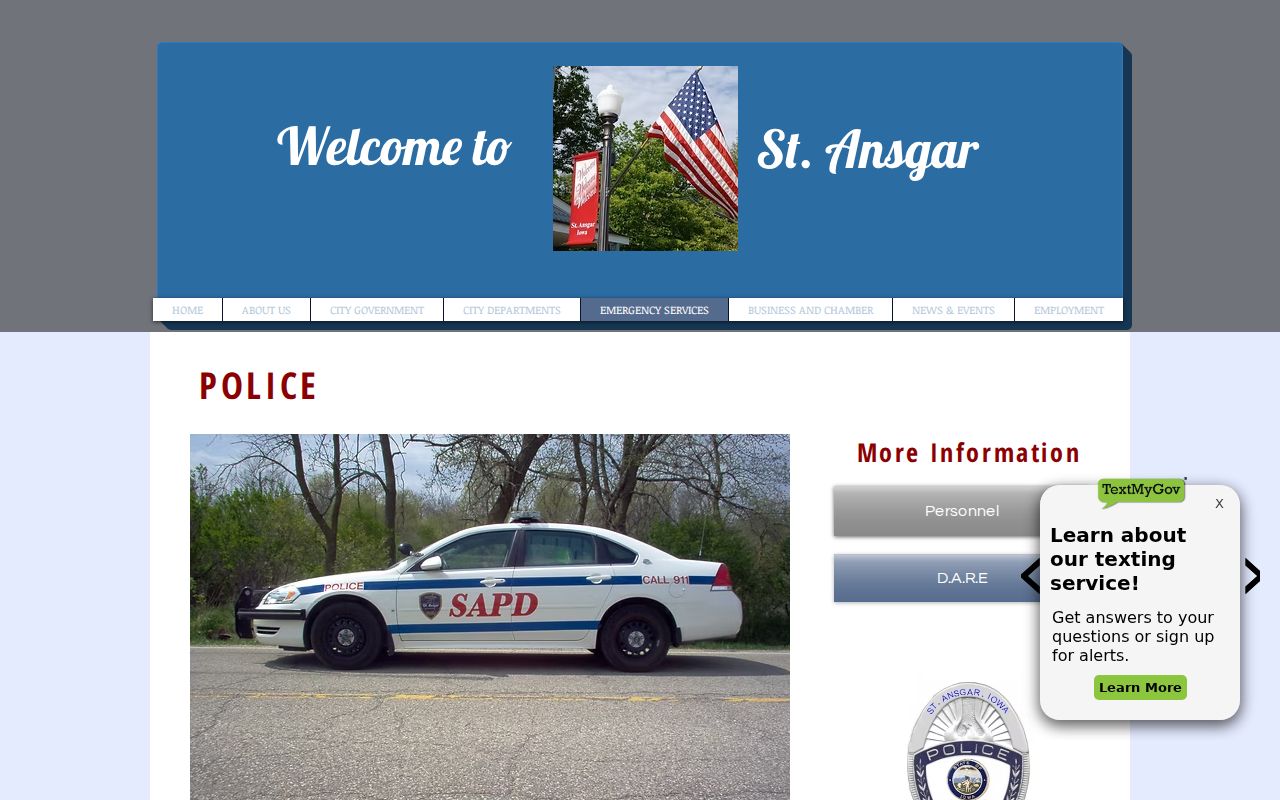 St. Ansgar warrant records police contact source