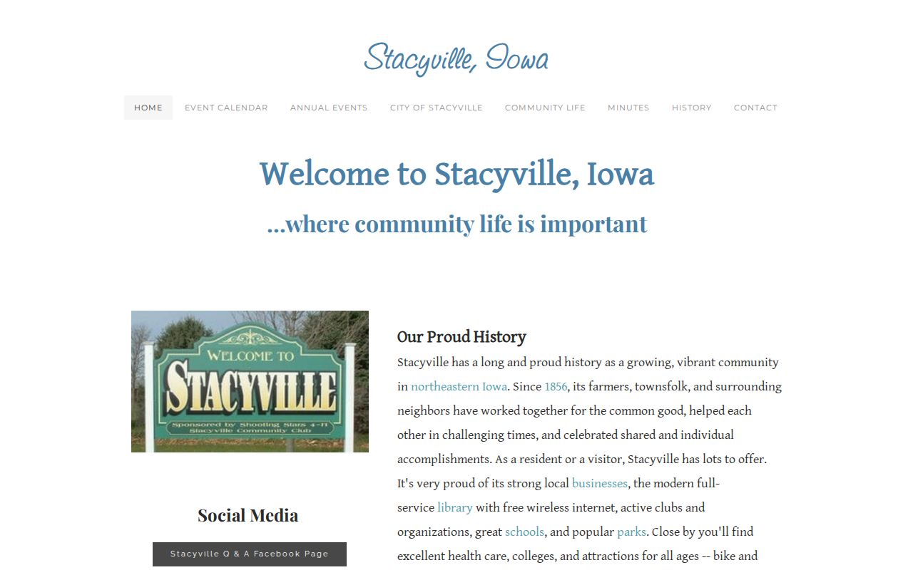 Stacyville warrant records city government source