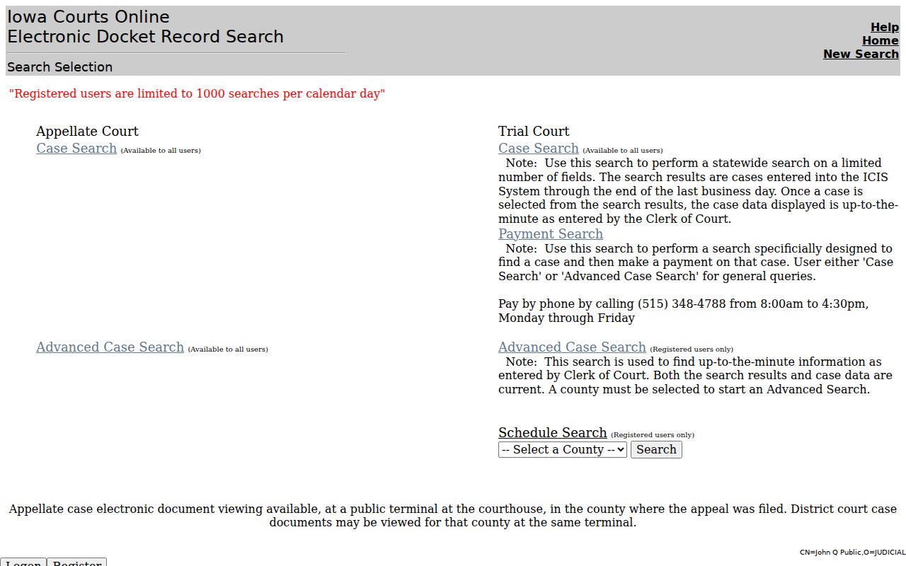 Mitchell County warrant check public search frame